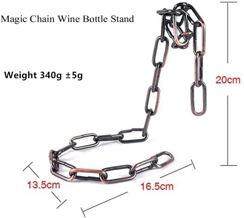 SkyShopy Suspending Chain Wine Rack Holder, Countertop Free Standing Metal Wine Rack Novelty for Gift Kitchen Home Decoration Modern Design Wine Gifts Tabletop Wine Bottle Holder SkyShopy Suspending Chain Wine Rack Holder, Countertop Free Standing Metal Wine Rack Novelty for Gift Kitchen Home Decoration Modern Design Wine Gifts Tabletop Wine Bottle Holder